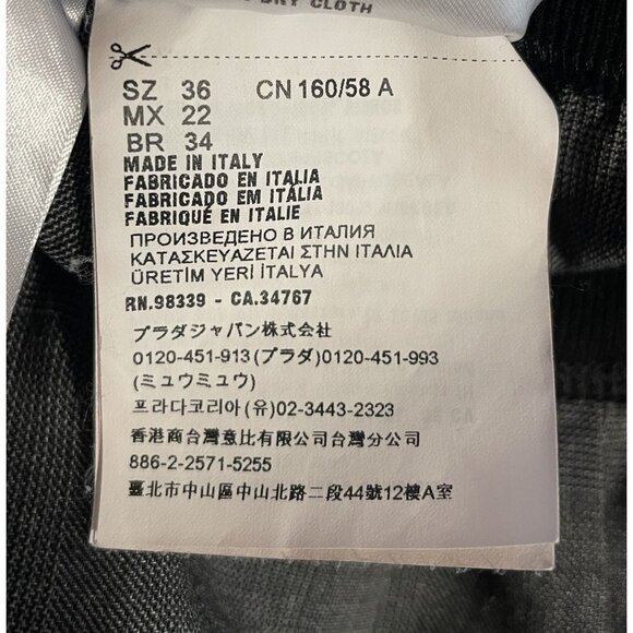 Miu Miu Gray Plaid Wool-Blend Elastic Waist Shorts For Women - Picture 9 of 14